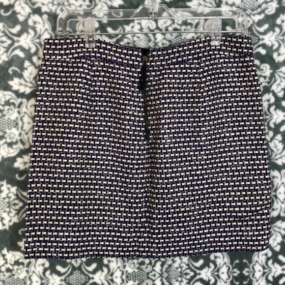 J Cew Silk Blend Tweed Mini Skirt Size 4 - Picture 4 of 11
